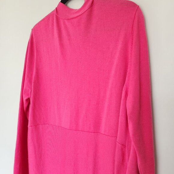 J Jill Cardigan Womens XL Wool Blend Pink 1-Button Long Lightweight - Picture 8 of 8